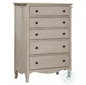 Provence Linen 5 Drawer Chest