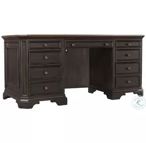 Hampton Black Cherry Credenza Desk