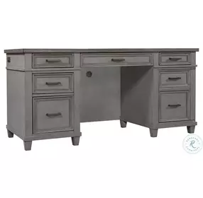 Caraway Aged Slate Credenza Desk