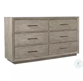 Platinum Gray Linen Dresser