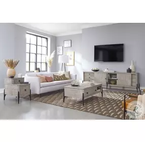 Zane Parchment Occasional Table Set