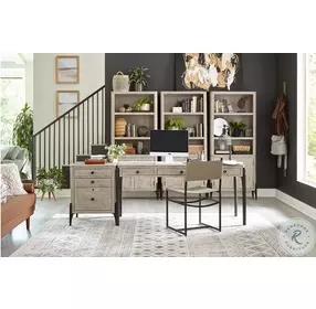 Zane Parchment 66" Writing Home Office Set