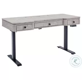 Zane Parchment 60" Lift Desk with USB Charging