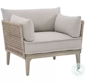 Catalonia Beige Performance Fabric Outdoor Chair