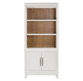 Alexander White 2 Door Bookcase