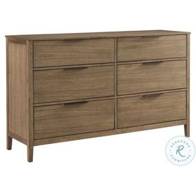 Cyrus Almond Bisque 6 Drawer Dresser