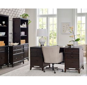 Sutton French Roast 66" Executive Home Office Set