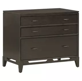 Sutton French Roast Workstation 3 Drawer Combo File Cabinet