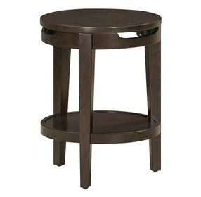 Sutton French Roast Round Accent Table