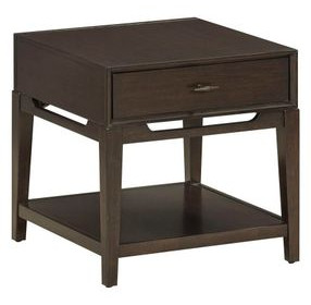 Sutton French Roast Square End Table
