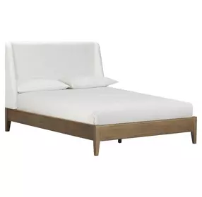 Olivia Sunkissed Beige Full Upholstered Platform Bed