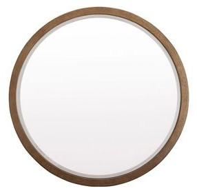 Olivia Sunkissed Beige Round Dresser Mirror