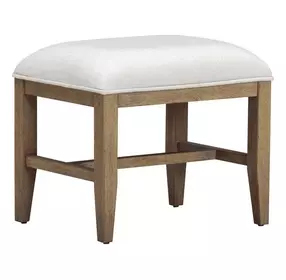 Olivia White Upholstered Bed Bench