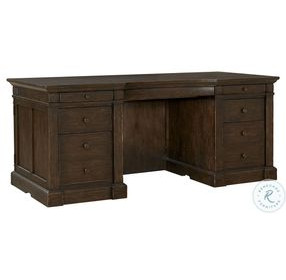 Jackson Turkish Coffee 72" Executive Desk and USB Charging