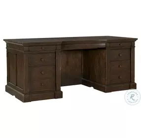 Jackson Turkish Coffee 72" Executive Desk and USB Charging