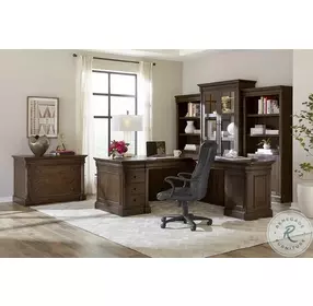 Jackson Turkish Coffee 72" L Shaped Home Office Set