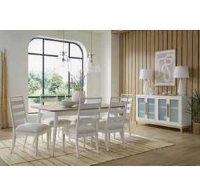 Astoria Pearl 84" Extendable Rectangular Dining Room Set