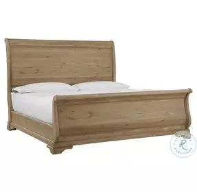 Chateau Philippe Cognac King Sleigh Bed with USB Charging
