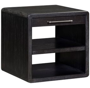 Ambrose Obsidian Mist Square End Table