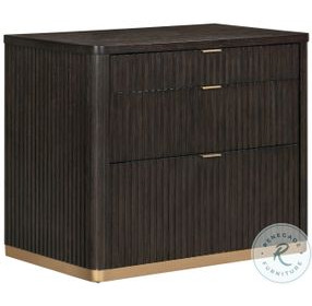 Rylan Dark Roast Workstation 3 Drawer Combo File Cabinet