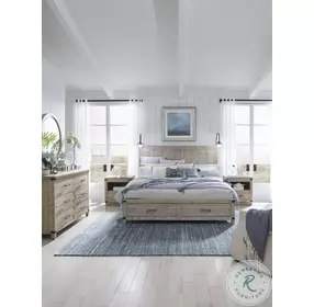 Foundry Weathered Stone Panel Storage Bedroom Set