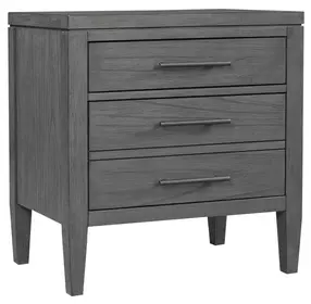 Preston Urbane Gray 2 Drawer Nightstand