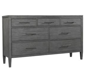 Preston Urbane Gray 7 Drawer Dresser