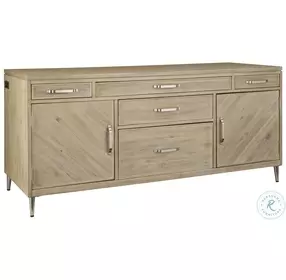 Maddox Biscotti Credenza Desk
