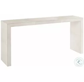 Seward White Hair On Hide Console Table