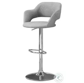 2363 Gray Hydraulic Lift Adjustable Bar Stool