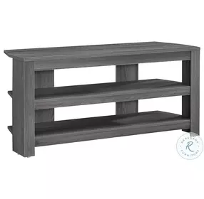 Gray 42" Corner TV Stand