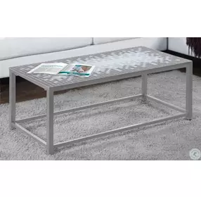 Gray Mosaic Tile Coffee Table