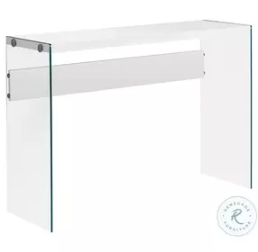 3288 White Rectangular Accent Table