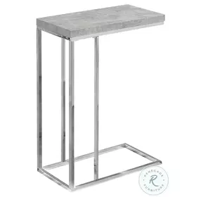 Gray Cement Accent Table