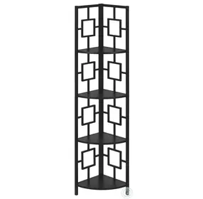 3610 Black 62" Bookcase