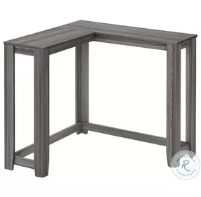 3658 Gray 36" Corner Sofa Table