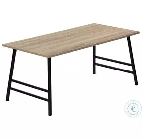 3792 Dark Taupe And Black 40" Coffee Table