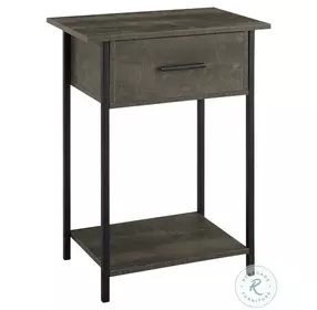 3815 Dark Bronze and Black Accent Table