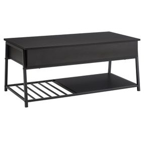 3820 Black Rectangular Lift Top Cocktail Table