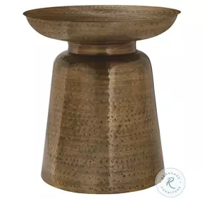 3915 Antique Copper Accent Table