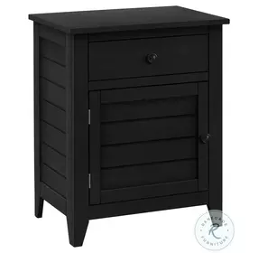 3951 Black 1 Drawer Accent Table
