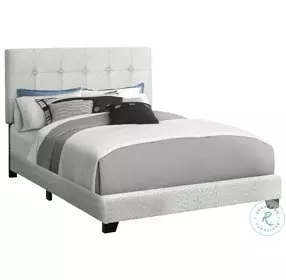 5801F Light Gray Full Upholstered Low Profile Bed