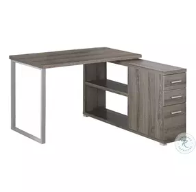 Dark Taupe LAF/RAF Computer Desk