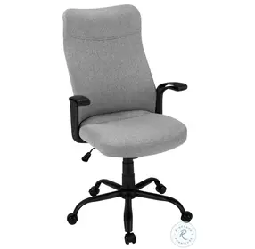 7325 Black And Dark Grey Fabric Multi Position Office Chair