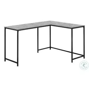 7392 Grey And Black 58" Computer Desk