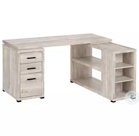 7422 Taupe L Shaped Computer Desk