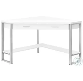 7500 White Corner Computer Desk