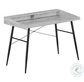 7541 Grey And Black 48" Computer Desk