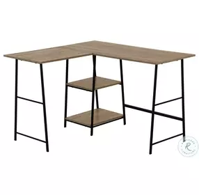 7592 Dark Taupe Corner Computer Desk