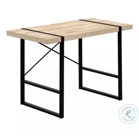 7658 Natural And Black 48" Computer Desk